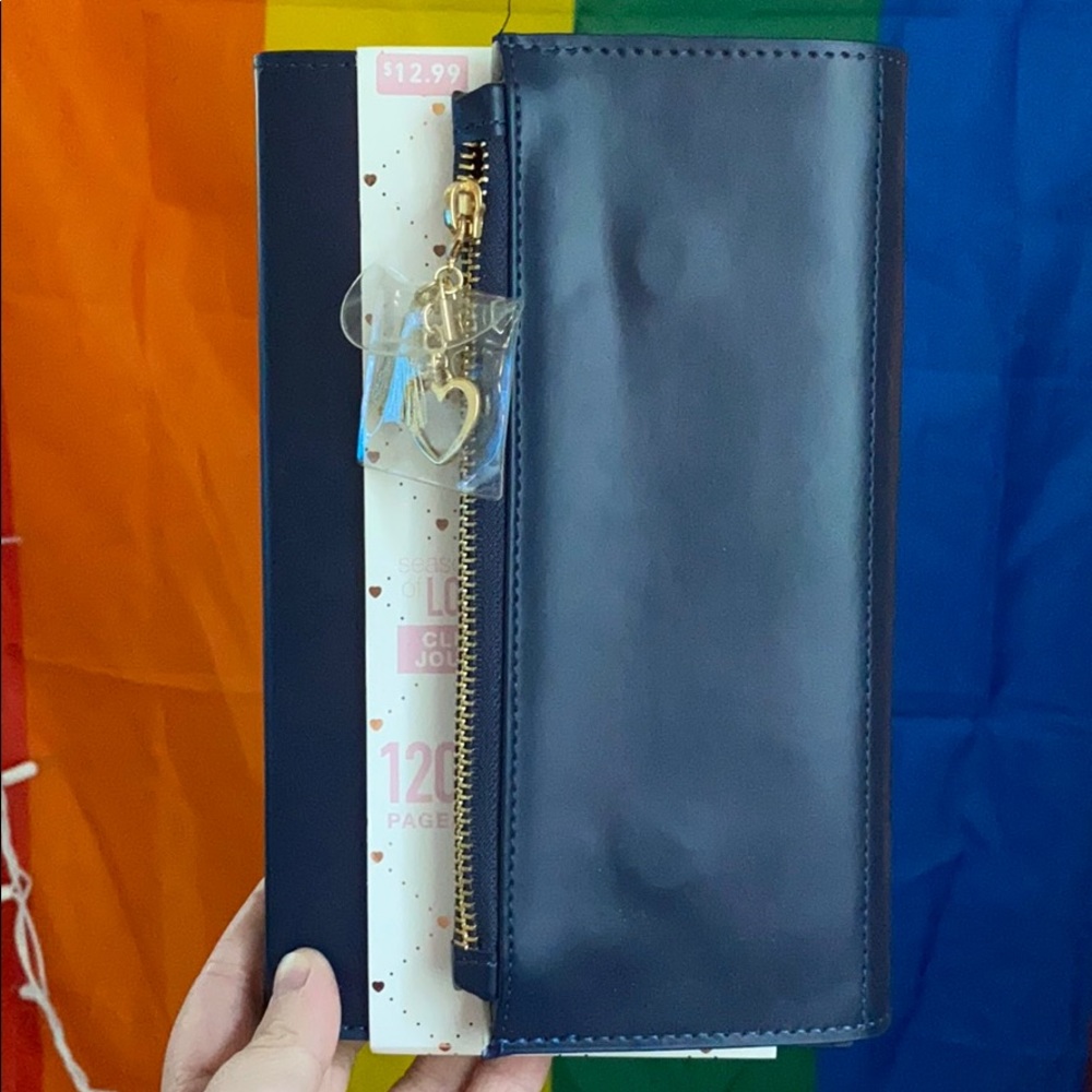 notebook with pencil holder